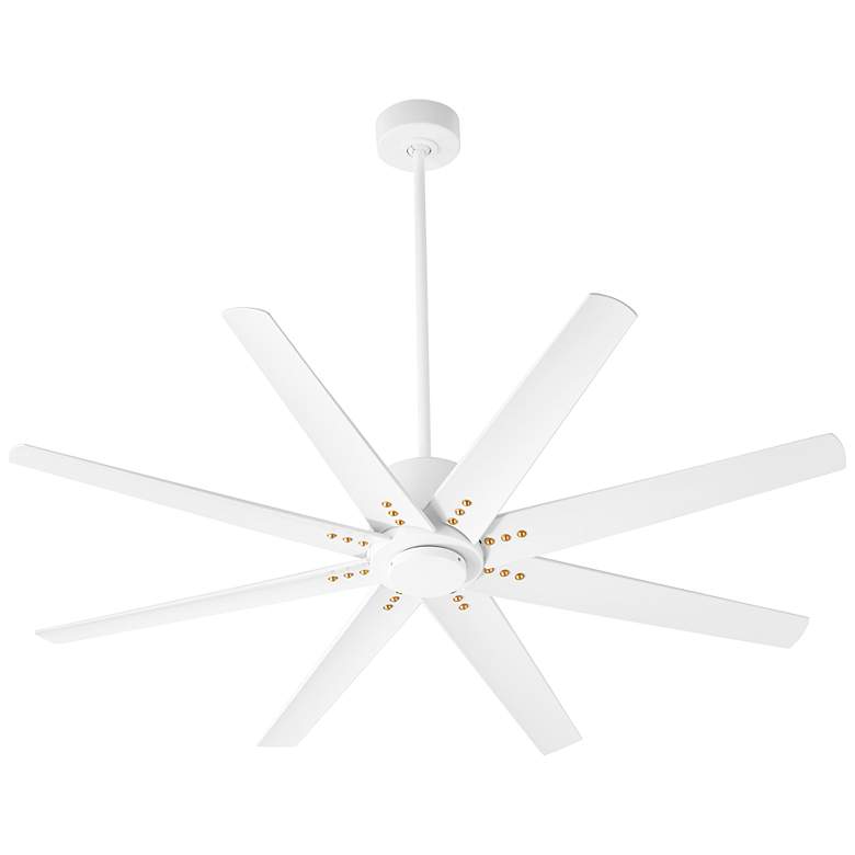 Image 1 56" Oxygen Fleet White Outdoor Ceiling Fan with Remote