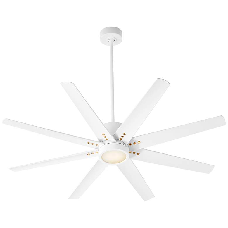 Image 4 56" Oxygen Fleet White Outdoor Ceiling Fan with Remote more views