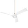 1_56" Oxygen Heyday Aged Brass Damp Rated Smart CCT LED Ceiling Fan