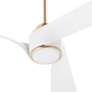 2_56" Oxygen Heyday Aged Brass Damp Rated Smart CCT LED Ceiling Fan more views