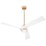 3_56" Oxygen Heyday Aged Brass Damp Rated Smart CCT LED Ceiling Fan more views