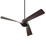 1_56" Oxygen Heyday Black Damp Rated Smart CCT LED Ceiling Fan
