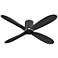 56" Oxygen Myriad Black Damp Rated Smart Hugger Ceiling Fan