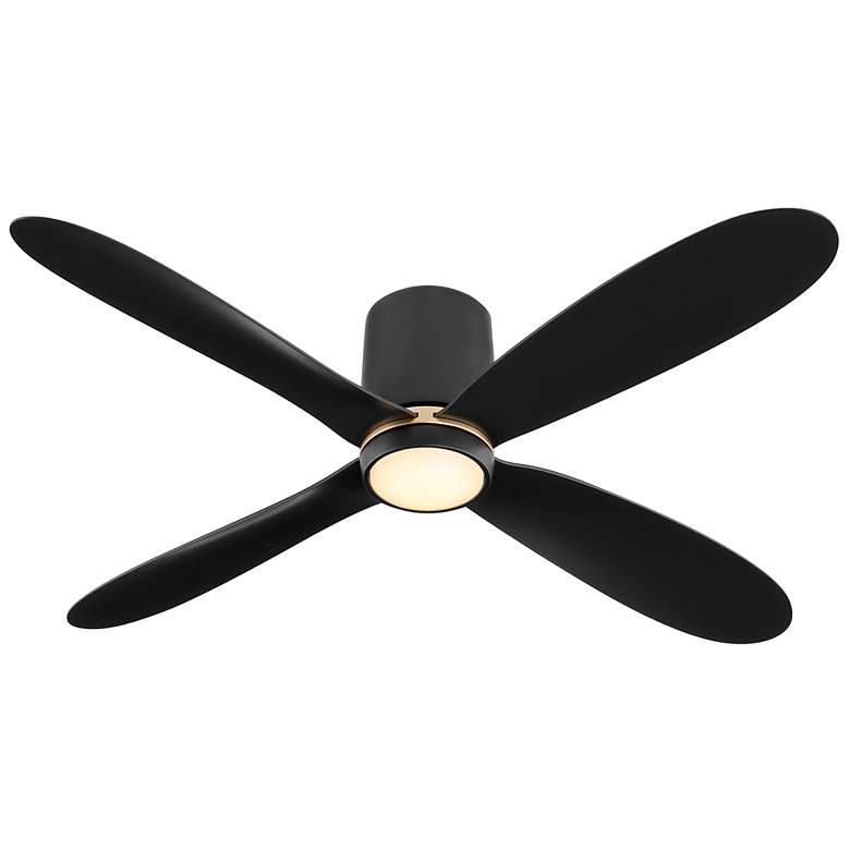 Image 3 56" Oxygen Myriad Black Damp Rated Smart Hugger Ceiling Fan more views