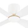 2_56" Oxygen Myriad White Damp Rated Smart Hugger Ceiling Fan more views