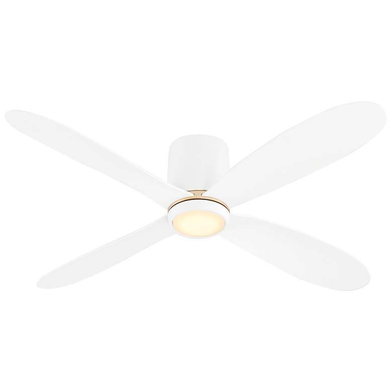 Image 3 56" Oxygen Myriad White Damp Rated Smart Hugger Ceiling Fan more views