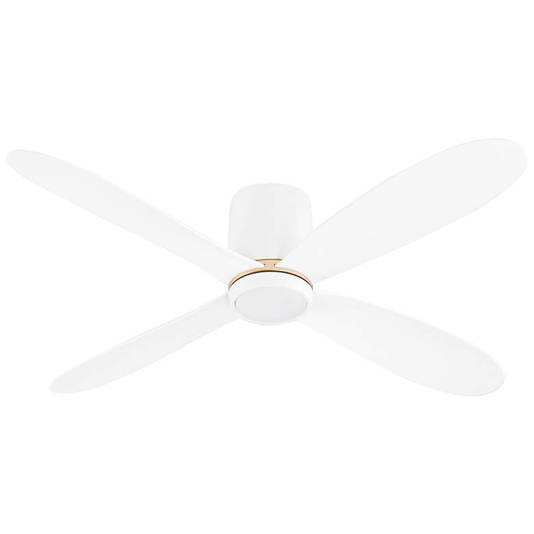 Image 4 56" Oxygen Myriad White Damp Rated Smart Hugger Ceiling Fan more views