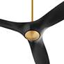 3_56" Oxygen Province Aged Brass and Black Damp Rated Smart Ceiling Fan more views
