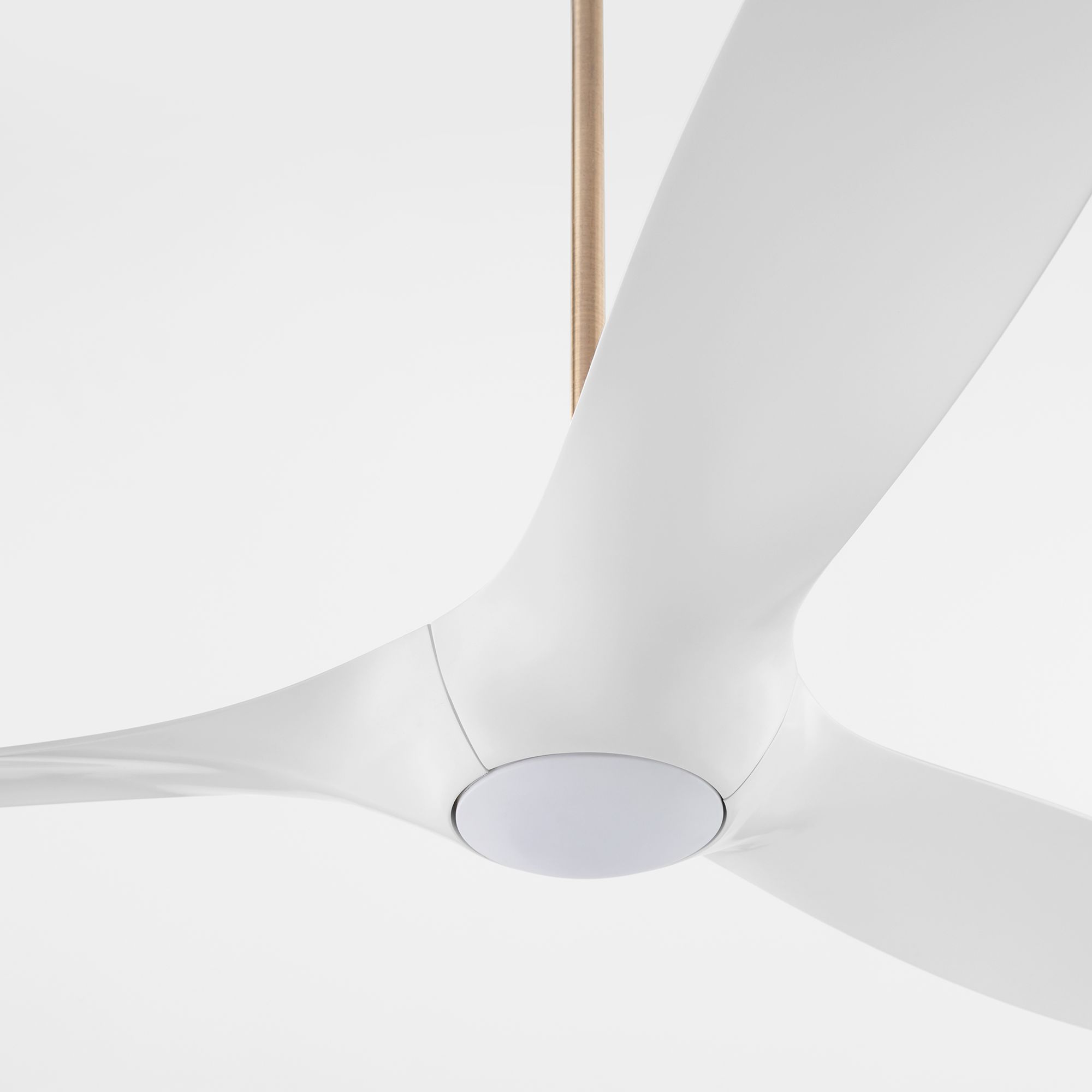 Image 5 56" Oxygen Province Aged Brass and White Damp Rated Smart Ceiling Fan more views