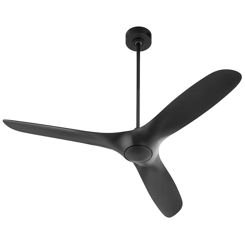 Image 1 56" Oxygen Province Black Damp Rated Smart Ceiling Fan