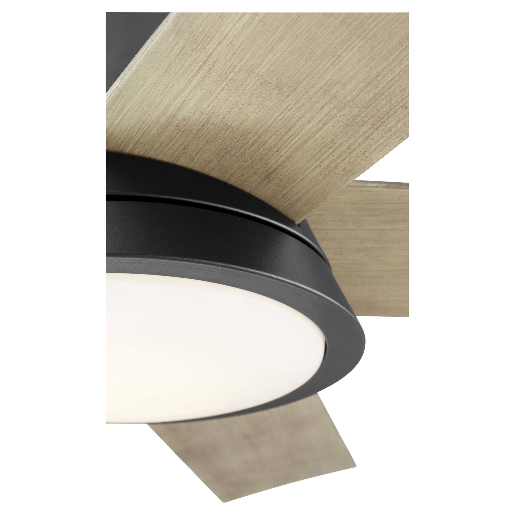 Image 3 56" Oxygen Temple Black Damp Rated LED Ceiling Fan with Wall Control more views