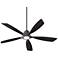 56" Quorum Holt Oiled Bronze LED Ceiling Fan with Wall Control