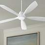 56" Quorum Holt Studio White LED Ceiling Fan