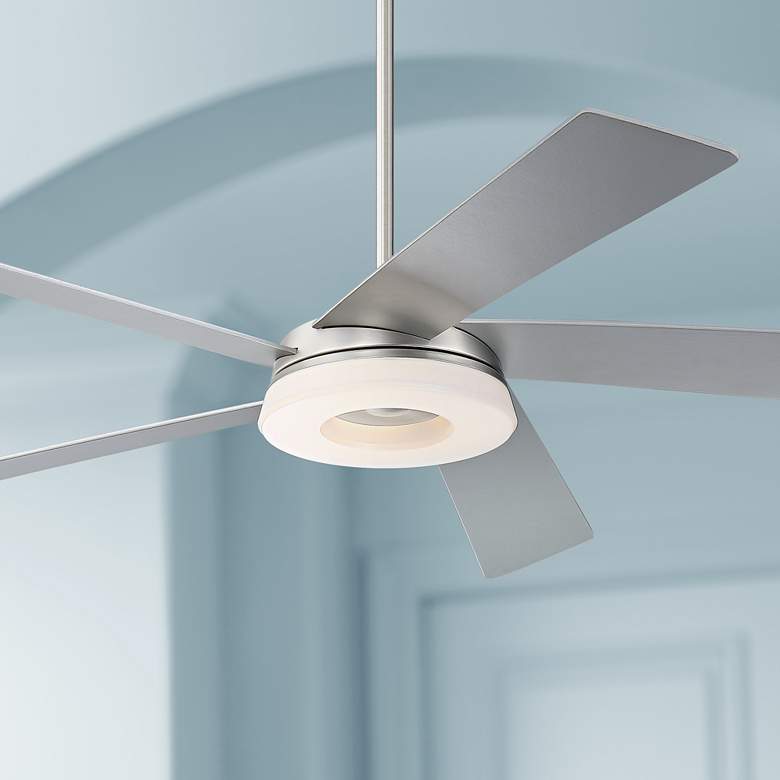 Image 1 56 inch Retina 360 Brushed Nickel LED Ceiling Fan