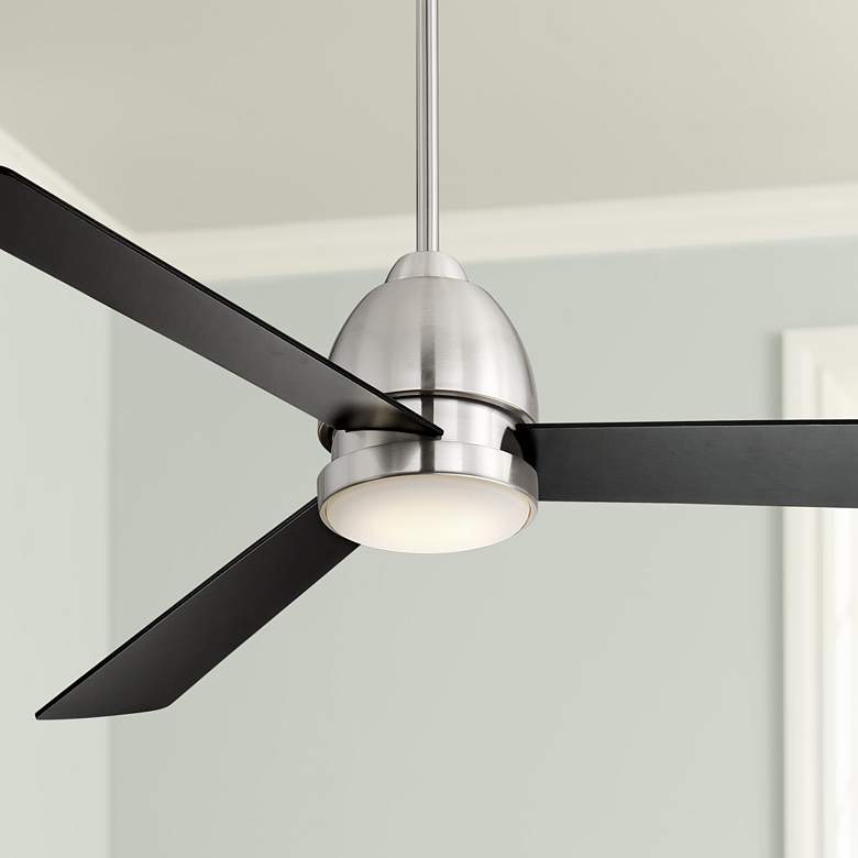 Image 1 56 inch Solana Breeze Brushed Nickel LED Ceiling Fan