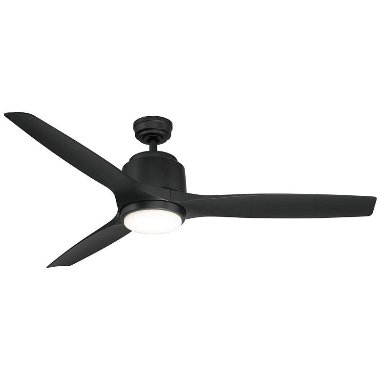 Image 1 56" Sora Matte Black LED Ceiling Fan