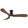 1_56" Swell Flush Illuminated Matte Black LED Ceiling Fan
