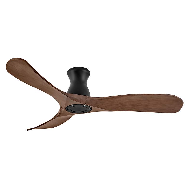 Image 4 56" Swell Flush Illuminated Matte Black LED Ceiling Fan more views