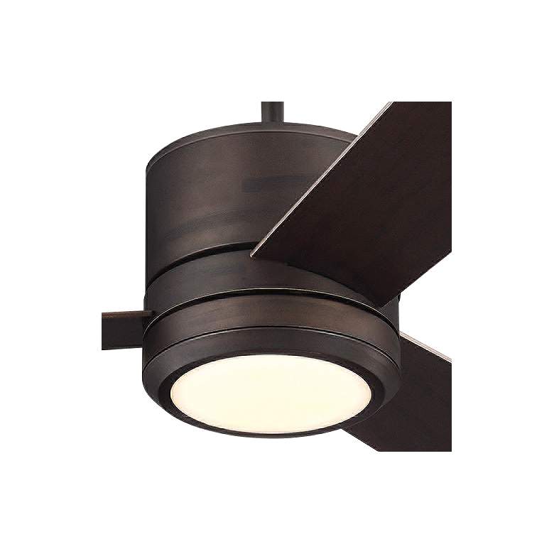 Image 3 56" Vision Max Bronze Damp Rated LED Fan with Wall Control more views