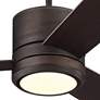 56" Vision Max Bronze Damp Rated LED Fan with Wall Control