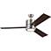 56" Vision Max Brushed Steel LED Damp-Rated Ceiling Fan