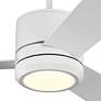 56" Vision Max Matte White Damp Rated LED Fan with Remote