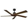2_56" Visual Comfort Aspen Aged Pewter Damp Ceiling Fan with Remote