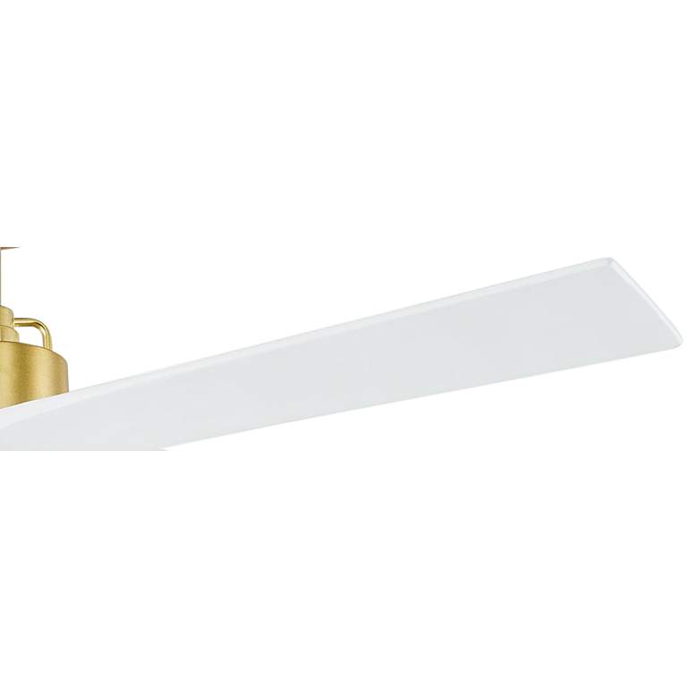 Image 4 56" Visual Comfort Aspen Burnished Brass Outdoor Fan with Remote more views