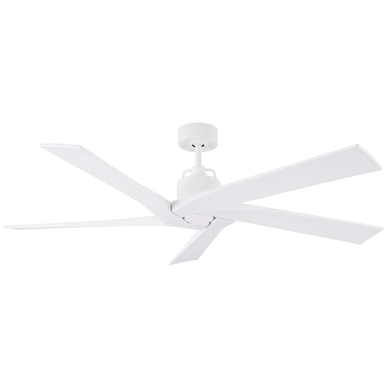 Image 2 56" Visual Comfort Aspen Matte White Outdoor Ceiling Fan with Remote