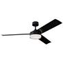 56" Visual Comfort Cirque Midnight Black LED Ceiling Fan