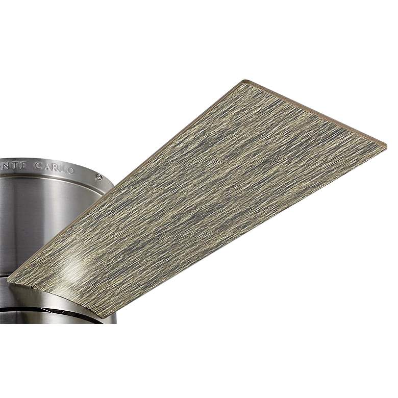 Image 4 56" Visual Comfort Clarity Brushed Steel Hugger Fan with Wall Control more views
