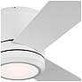 3_56" Visual Comfort Clarity-Max White Hugger Wall Control Ceiling Fan more views