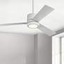 1_56" Visual Comfort Vision Max Matte White Damp LED Fan with Remote