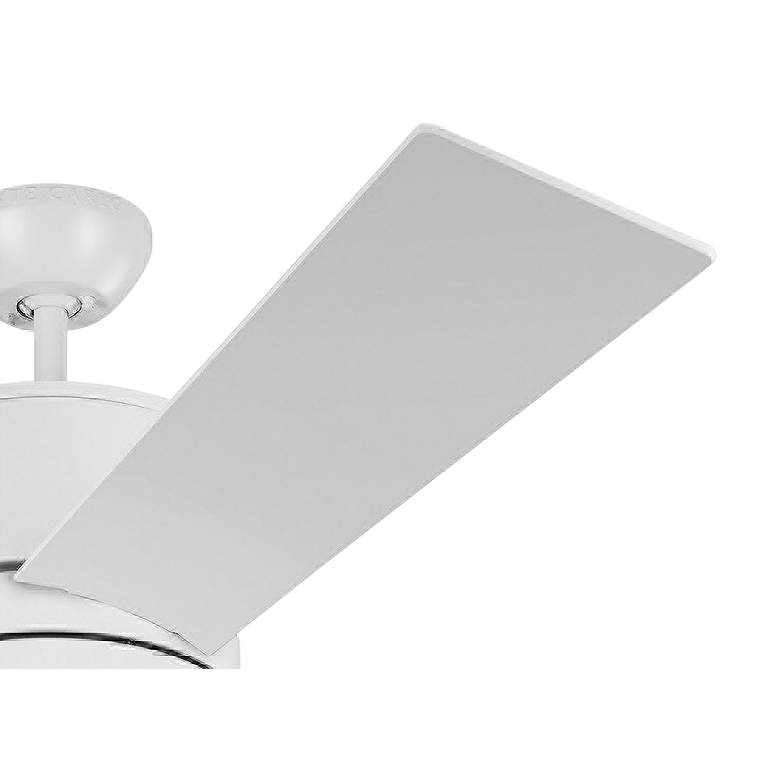Image 4 56" Visual Comfort Vision Max Matte White Damp LED Fan with Remote more views