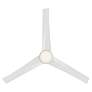 56" WAC Sonoma Matte White LED Wet Rated Modern Smart Ceiling Fan