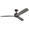 56" Kichler Ried Driftwood Anvil Iron Ceiling Fan with Wall Control