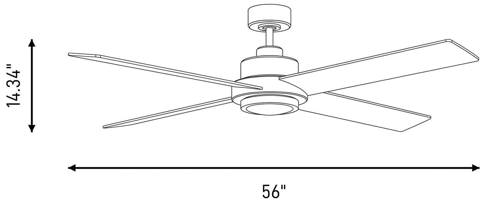 Image 2 56" LED Ceiling Fan in Brushed Nickel more views