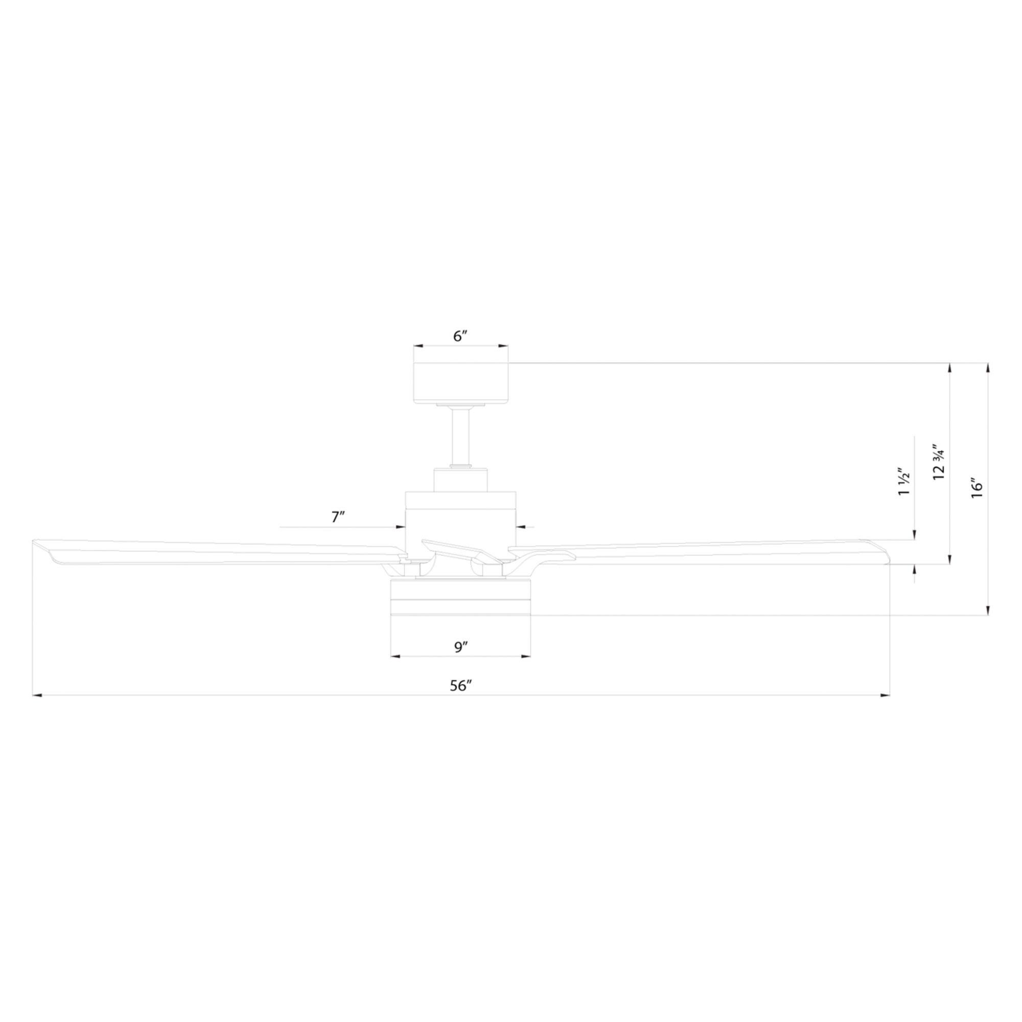 56" Modern Forms Radiant 56 Matte White
