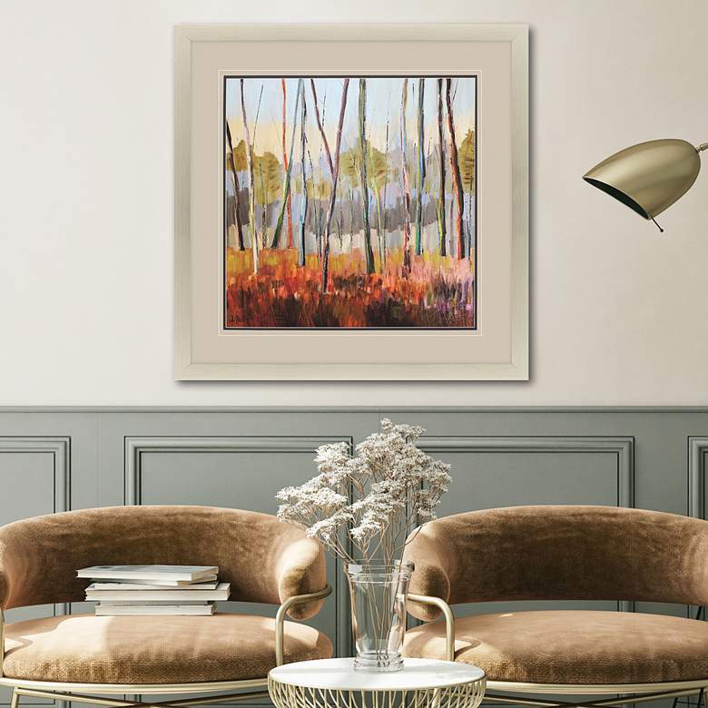 Image 1 Signs of Autumn 43" Square Giclee Framed Wall Art in scene