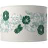 Color Plus Double Gourd 29 1/2&quot; Rose Bouquet Greens Glass Table Lamp