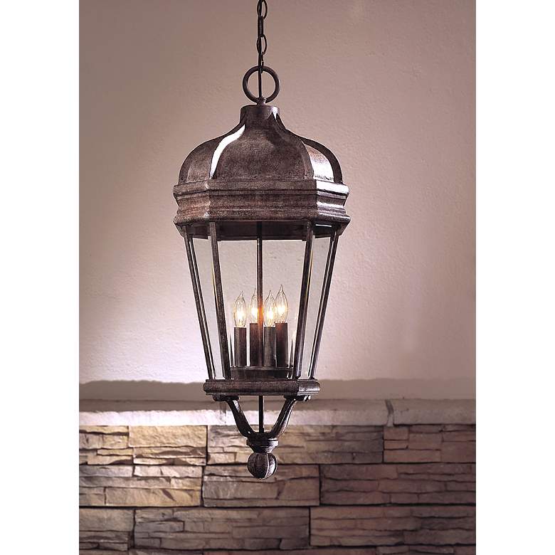 Image 1 Harrison&#8482; Series 29 inch High Outdoor Hanging Fixture in scene