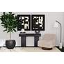 1_Padula 48" Wide Matte Black Wood Rectangular Console Table in scene