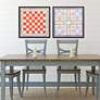 Game Night I 21" Square 2-Piece Framed Giclee Wall Art Set in scene