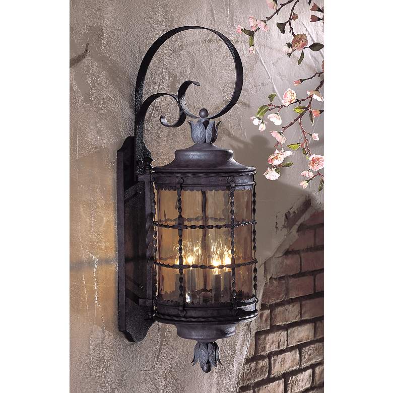 Image 1 Mallorca&#8482; Collection Iron 34 1/4 inch High Outdoor Light in scene