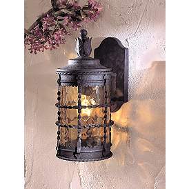 Image1 of Minka Lavery Mallorca Collection 16" High Iron Outdoor Wall Light in scene