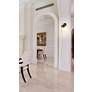 1_Fontaine 15 1/2" High Matte Black Wall Sconce in scene