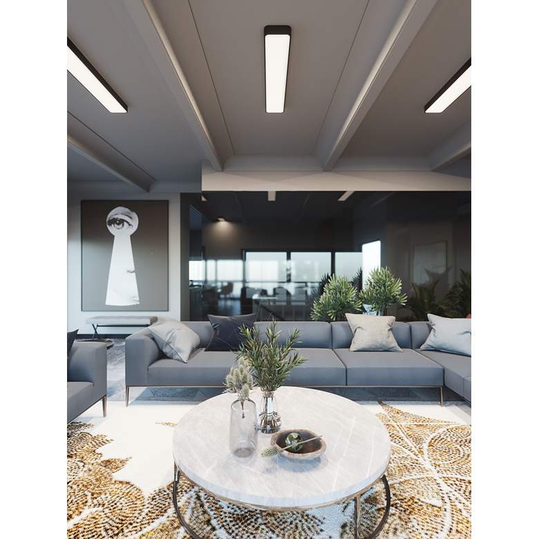 Image 1 AFX Bailey 24" Black Finish Linear LED Ceiling or Under Cabinet Light in scene