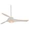 58" Artemis High Gloss White Ceiling Fan