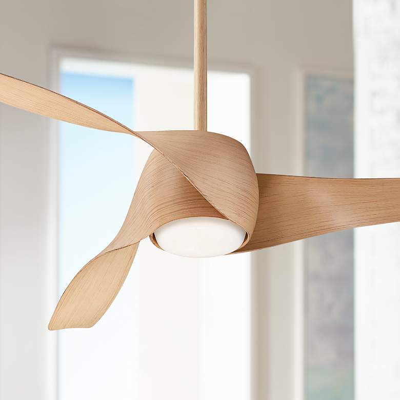 Image 1 58 inch Artemis Maple Finish Ceiling Fan