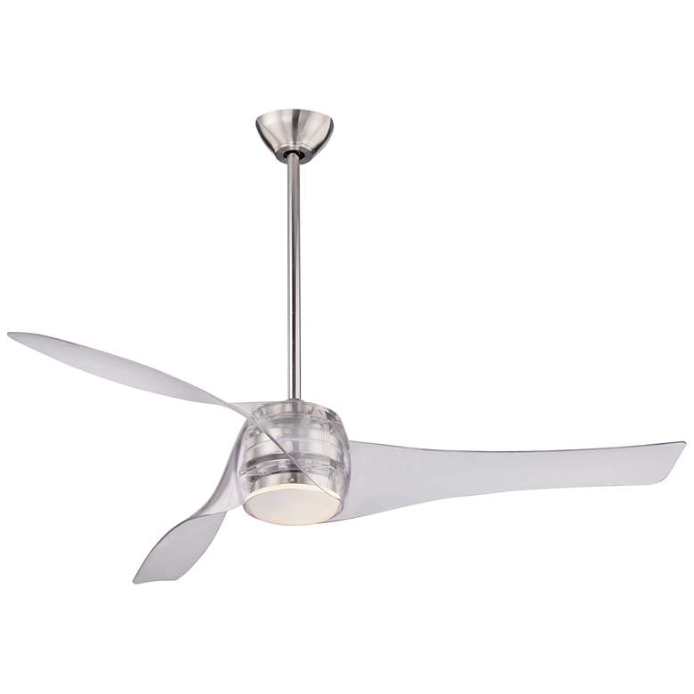 Image 2 58" Artemis Translucent Finish Modern LED Smart Ceiling Fan